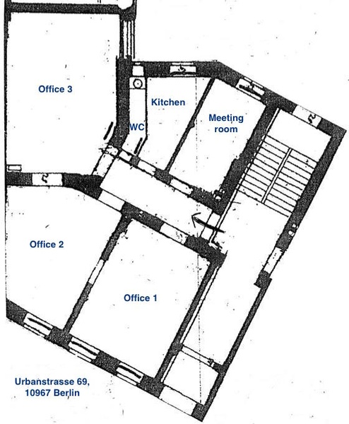 32sqm office space/room available in Kreuzberg/Hermannplatz