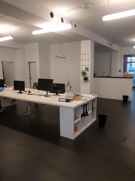 Desks in bright & hip Neukölln office