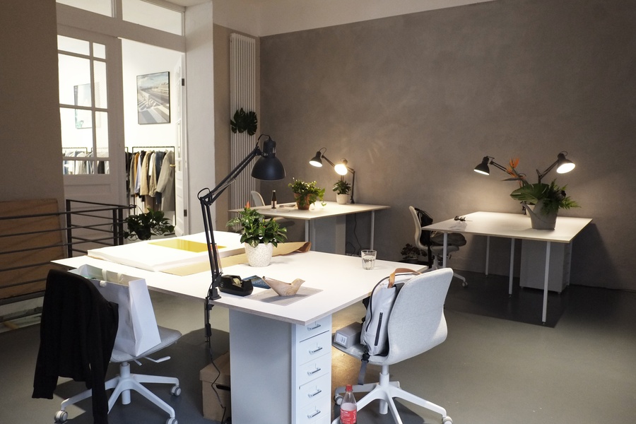 Desk in our new Space in Kreuzberg