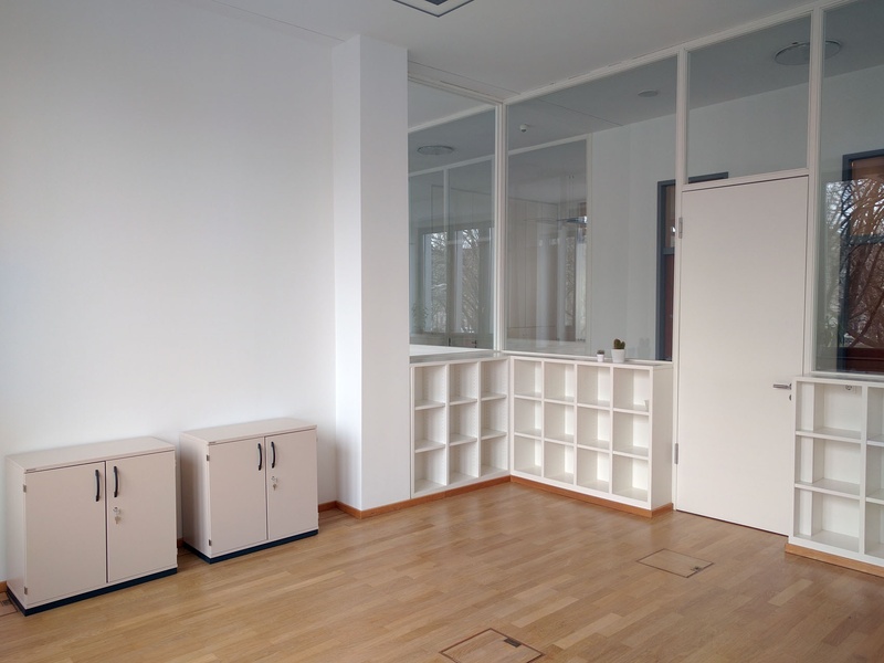 Bright 4 room office space with high ceilings to share on Oranienplatz